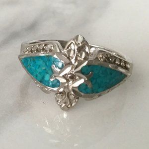 Vintage Castings On Parade COP 88 Southwest Style Ring Size 5.75 Silver Tone